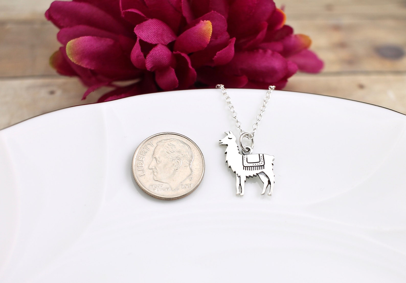 Sterling Silver Llama Necklace Llama Jewelry Llama Gifts for Etsy