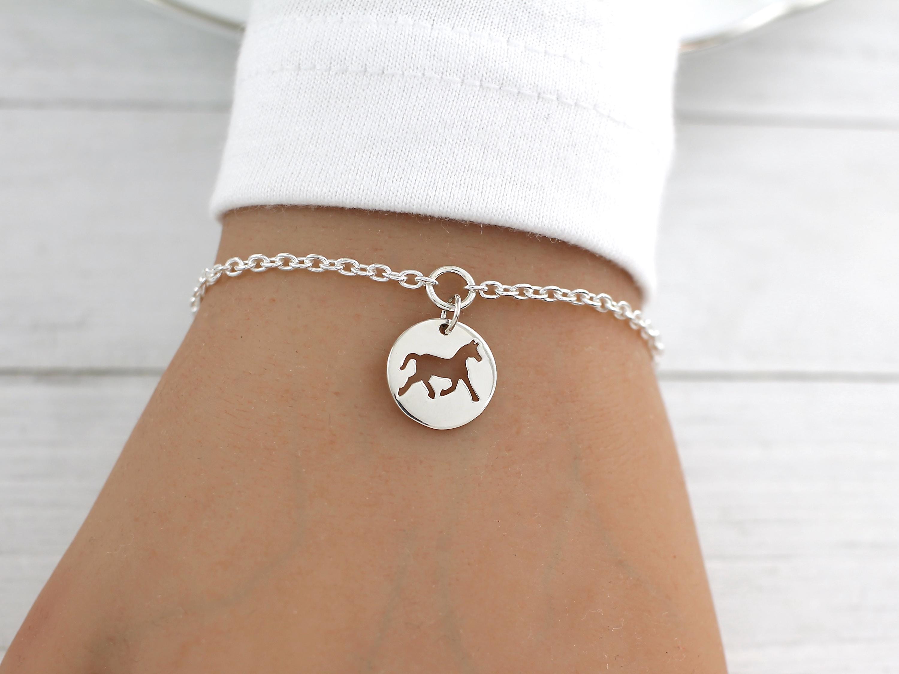 925 Sterling Silver Horse Bead Charm Fits Pandora Bracelet