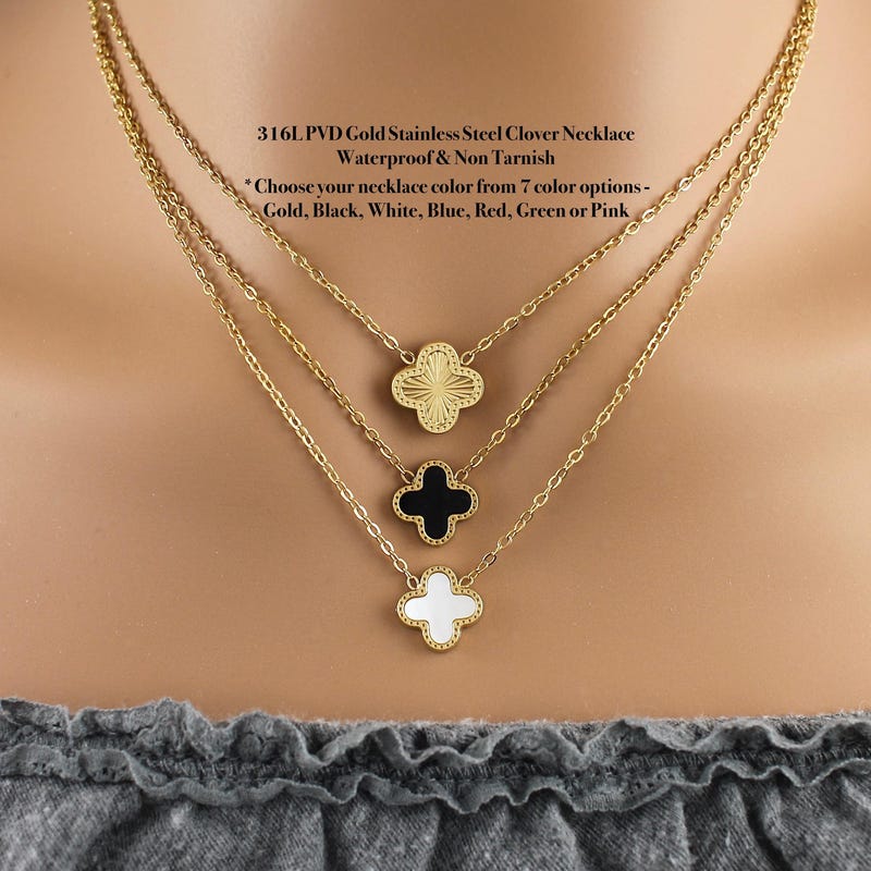 Clover Necklace - Etsy