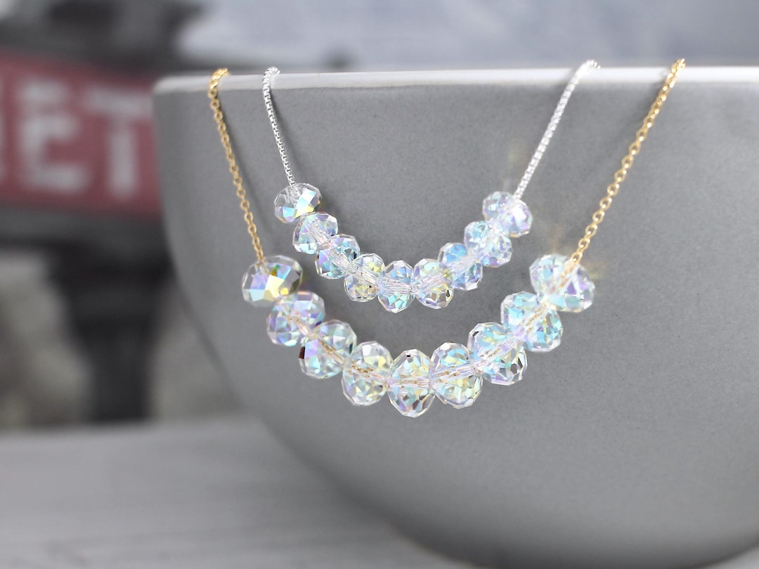 Carrie Necklace, Carrie Paris Necklace, Aurora Borealis Crystal