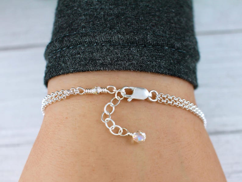 Compass Bracelet | Double Chain Adjustable Compass Bracelet | Not All Who Wander are Lost | Enjoy the Journey | Friendship | Custom Message image 3