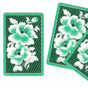 AQUA FLOWERS (3) Naipes vintage intercambiables de papel efímero