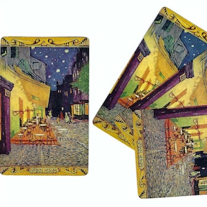 Naipes vintage de un solo uso de SAINT REMY de Van Gogh (4) Papel efímero