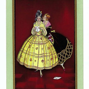 LA LETTRE (1) vintage, échange unique, carte à jouer, papier, éphémères