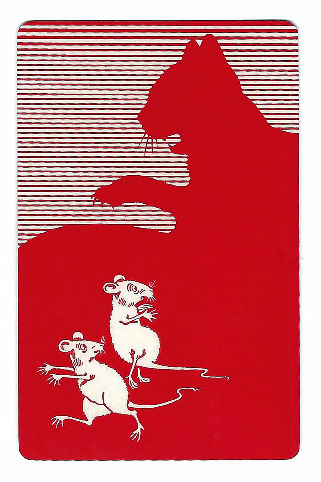 RUN MOUSE RUN 1 Vintage Single Swap Playing Cards Paper Etsy