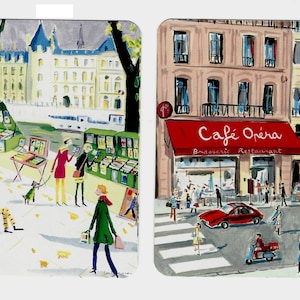 PARIS LIFE (2) Vintage Single Swap Playing Cards Paper Ephemera
