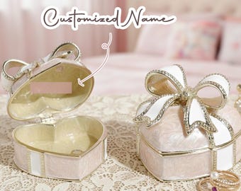 Portagioie in legno, per donne, vintage, con chiusura a chiave