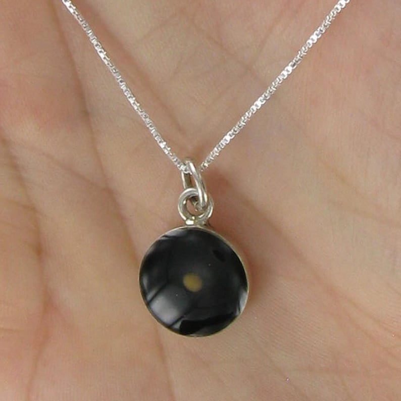 Real Mustard Seed Necklace 925 Sterling Silver Round on Etsy