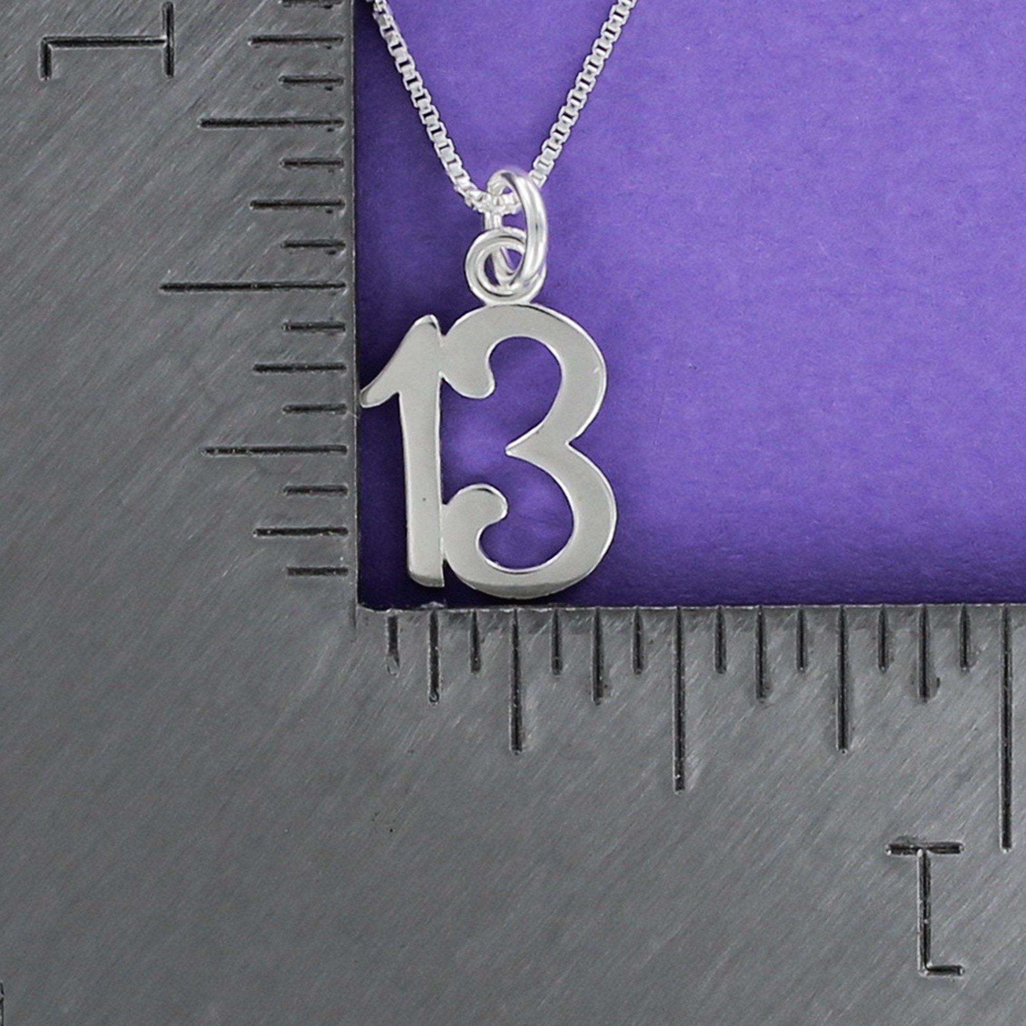 13th Birthday Necklace 925 Sterling Silver on Gift Card with Etsy