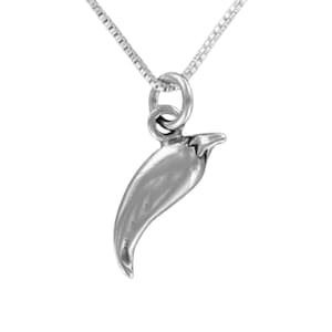 Collier PIMENT - Argent sterling 925 - sur carte-cadeau avec piments rouges Jalapeno Habanero sur fond Cuisine mexicaine Piquante épicée