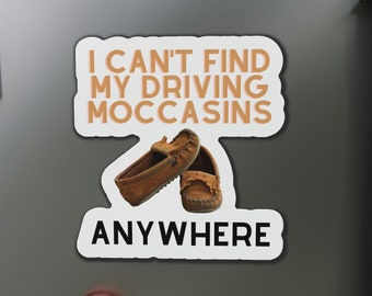 New Girl Driving Moccasins Schmidt Magnet - Die-Cut Magnets