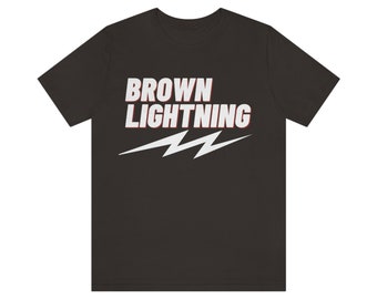 Brown Lightning Shirt - New Girl Shirt - Winston Bishop Shirt - Tshirt - Unisex Jersey Short Sleeve Tee