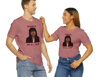 New Girl Jessica Day Shirt - Puppy in a Cup - Tshirt - Unisex Jersey Short Sleeve Tee
