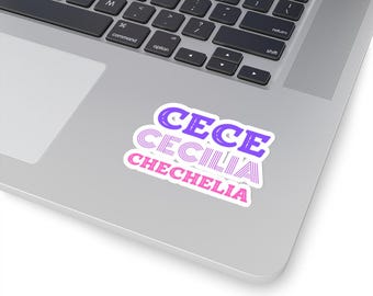 Cece Cecilia Chechelia Sticker - New Girl Sticker - Kiss-Cut Stickers
