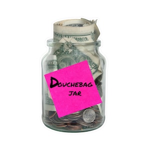 Douchebag Jar Sticker - New Girl Sticker - Schmidt - Jess - Nick Miller - Winston - Jar - Decal - Kiss-Cut Vinyl Decals