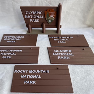 Eco-Friendly National Park Sign: Homeschool Learning, Sensory Play