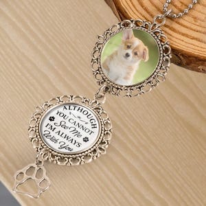 I&#39;m Always With You - autobedel herdenkingsfoto, gepersonaliseerd ornament achteruitkijkspiegel, aangepast herdenkingscadeau voor verlies van geliefde