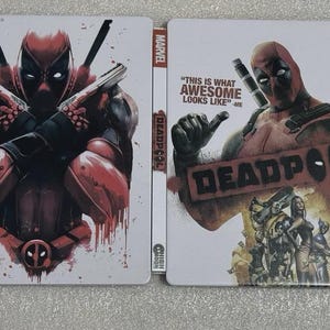 Deadpool Custom made Steelbook Case only for PS3/PS4/PS5/Xbox (No Game) New