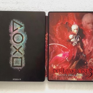 Estuche de colección Steelup/Steelbook de Devil May Cry 3 con tarjeta 3D para PS4/PS5/Xbox (sin juego) Nuevo