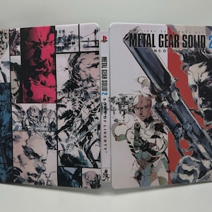 Metal Gear Solid 2 Custom made G2 Steelbook Case For PS3/PS4/PS5/Xbox (No Game) New