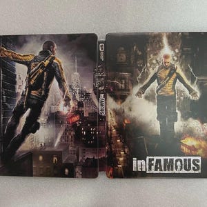 InFamous Custom made G2 Steelbook Case For PS3/PS4/PS5/Xbox (No Game) New