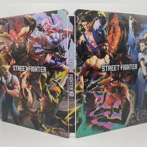 Street Fighter 6 Custom made Steelbook for PS4/PS5/Xbox (No Game) New