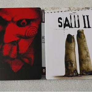 Saw II custom made Steelbook case for Movie (No Disc) New