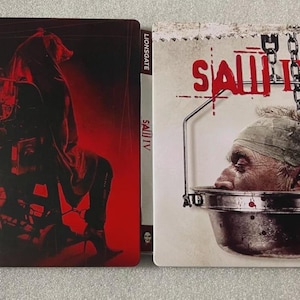 Saw IV custom made Steelbook case for Movie (No Disc) New