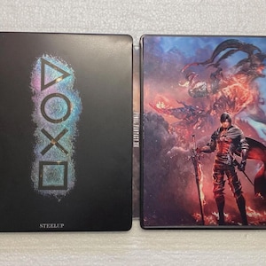 Final Fantasy XVI Steelup/Steelbook-verzamelkoffer met 3D-kaart voor PS4/PS5/Xbox (geen game) Nieuw