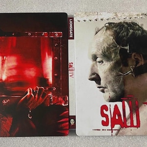 Saw V custom made Steelbook case for Movie (No Disc) New