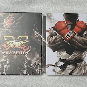 Street Fighter V Custom made Steelbook for PS4/PS5/Xbox (No Game) New