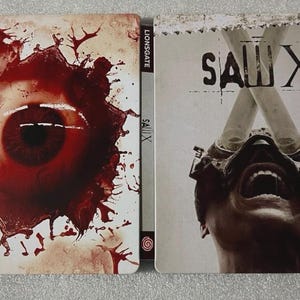 Saw X custom made Steelbook case for Movie (No Disc) New