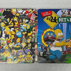 The Simpson Hit & Run Custom made G2 Steelbook Case For PS3/PS4/PS5/Xbox (No Game) New
