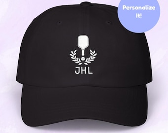 Embroidered Pickleball Hat: Personalized Custom Text, Gift for Pickleball Lovers