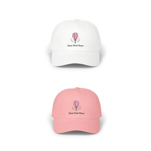 Embroidered Pickleball Hat, Personalized Gift Present, Cute Pickleball Hat, Custom Initials, Name, Adjustable Baseball Cap, afbeelding 2