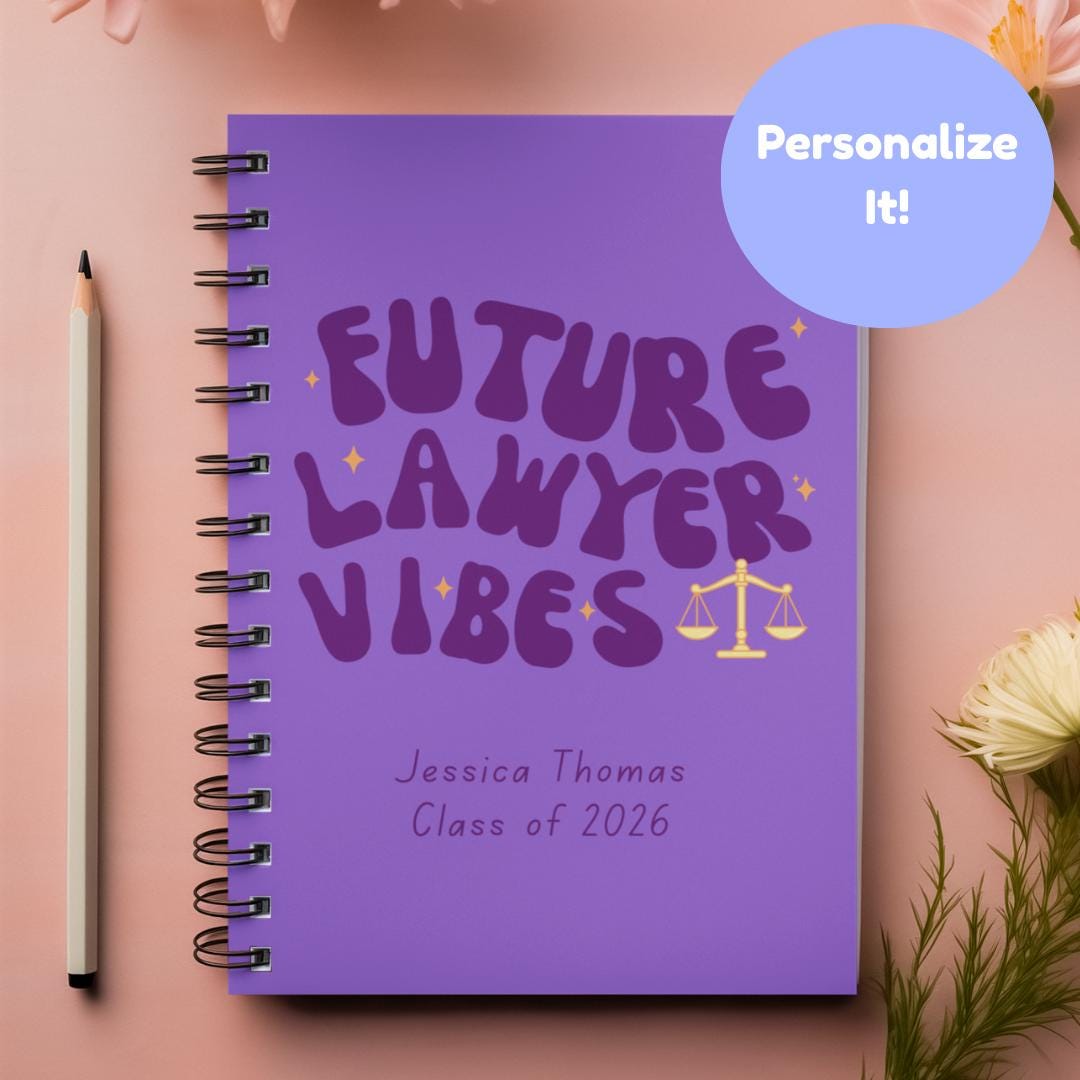 Personalized Law School Spiral Notebook: Future Lawyer Gift - Etsy