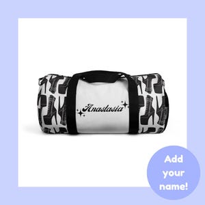 Pole Dance Duffle Bag, Custom Duffle Bag for Pole Dancing, Stiletto Bag Gift, Gift for Pole Dancer, Exotic Dancer Bag, Personalized Gift