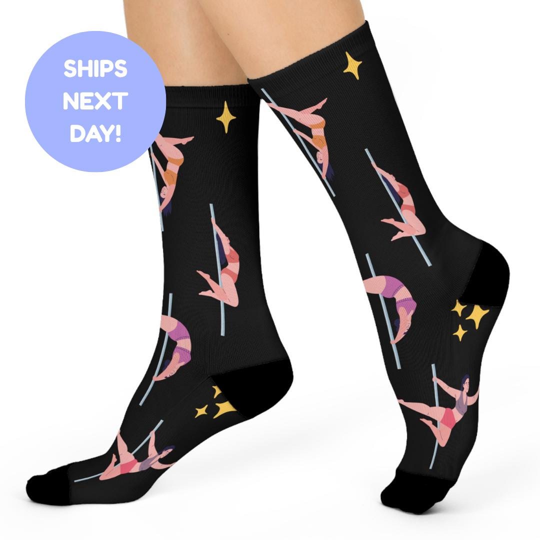 Chaussettes-chaussures De Danse HERSENT - Noires, Taille Unique, Pour Slide Ou Baskets