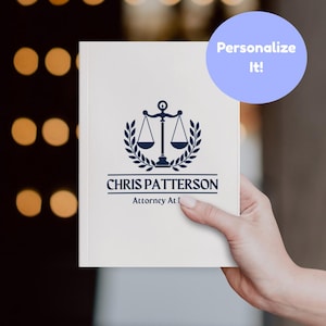 Personalized Lawyer Gift, Hardcover Journal, Law School Student Graduation, Bar Exam, Attorney at Law Legal Professional Lawyer Gift for Him