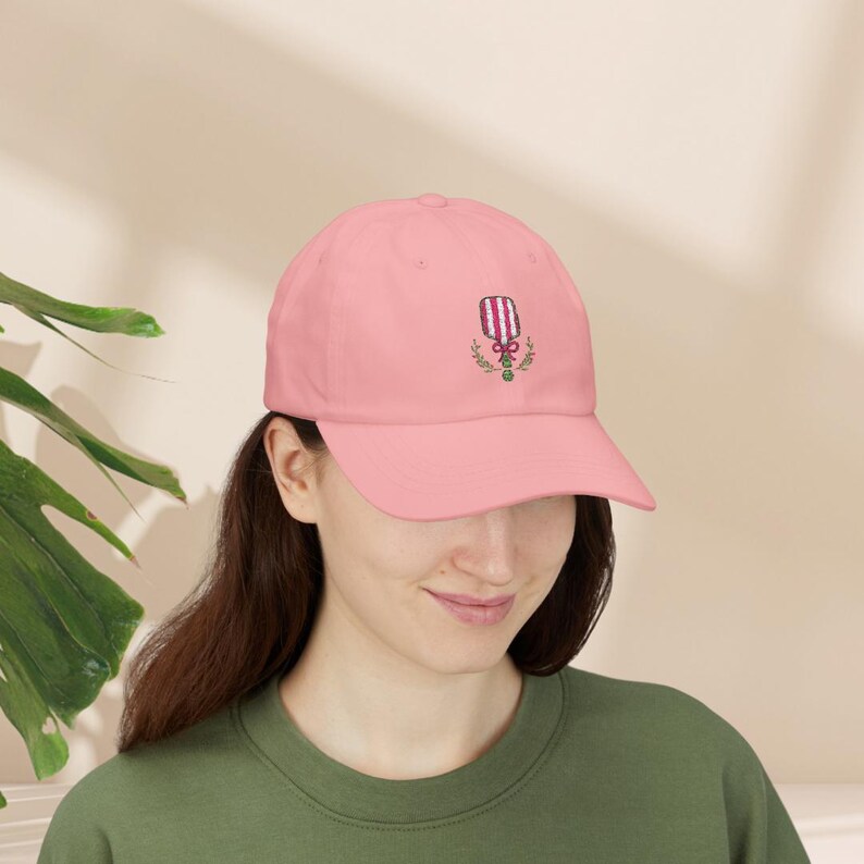 Embroidered Pickleball Hat, Personalized Gift Present, Cute Pickleball Hat, Custom Initials, Name, Adjustable Baseball Cap, afbeelding 3