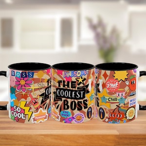 Coolest Boss Mug, Funny Boss Coffee Cup, Best Boss Ever Gift, Office Appreciation Mug, Boss&#39;s Day Gift, Gift Idea for Manager or Supervisor