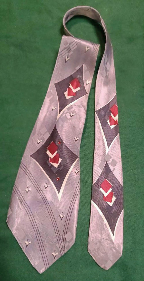 Wonderful Shiny Satiny Vintage Men's Necktie 1940'