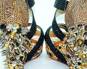 Custom Wedge Heels made with SWAROVSKI Elements