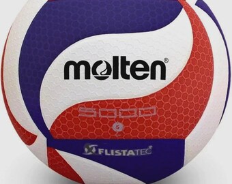 Molten FLISTATEC Volleyball Size 5 Official Match Ball Indoor Training Volleyball Red White Blue