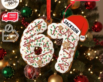 Personalized 67 Christmas Ornament 2025, Custom Name Six Seven Meme Ornament, Funny Gen Alpha Slang Decor, Six Seven Christmas Ornament