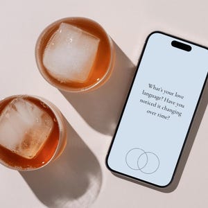 Mindful deck voor stelletjes | 50 digitale prompts, affirmaties, uitdagingen en verbindingskaarten | Kleurgecodeerd |  Telefoonvriendelijke pdf en png