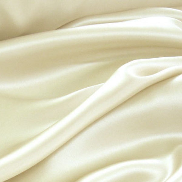 Silk satin Fabric Pearl White Ivory silk Supplies Fabric by yard fabric Silk squares bridal fabric Fat quarter silk materiral by the yard