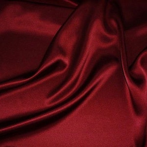 Silk satin Fabric Dark Red silk Supplies Fabric by yard Silk square bridal fabric Fat quarter silk materiral wholesale fabric by the yard