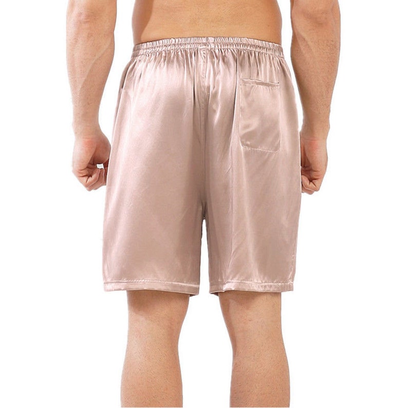 S3-Men silk satin shorts Mens Silk Satin Pajamas Pants Lounge | Etsy