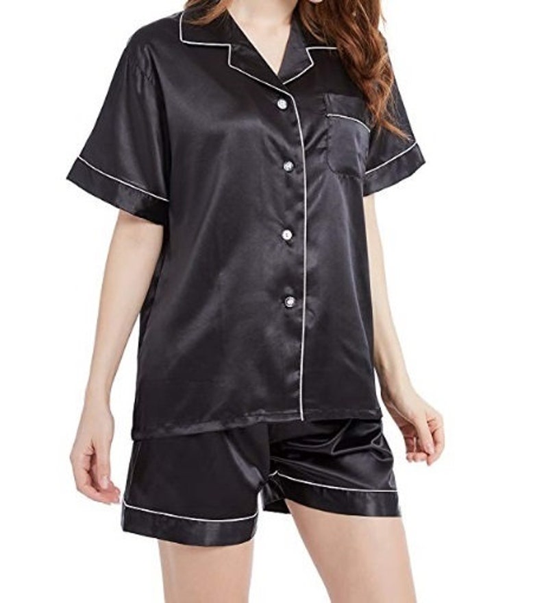 P4Personalized Silk Satin Pajamas Bridesmaid pajamas Pajamas Etsy